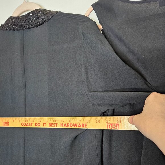 Pendleton Black Sequin Tank & Cardigan Set M Silk Blend Elegant Special Occasion - Picture 11 of 12